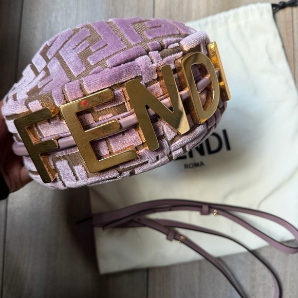 Fendi Accessories - Fendi Lavender and Gold Women's Belt Bag